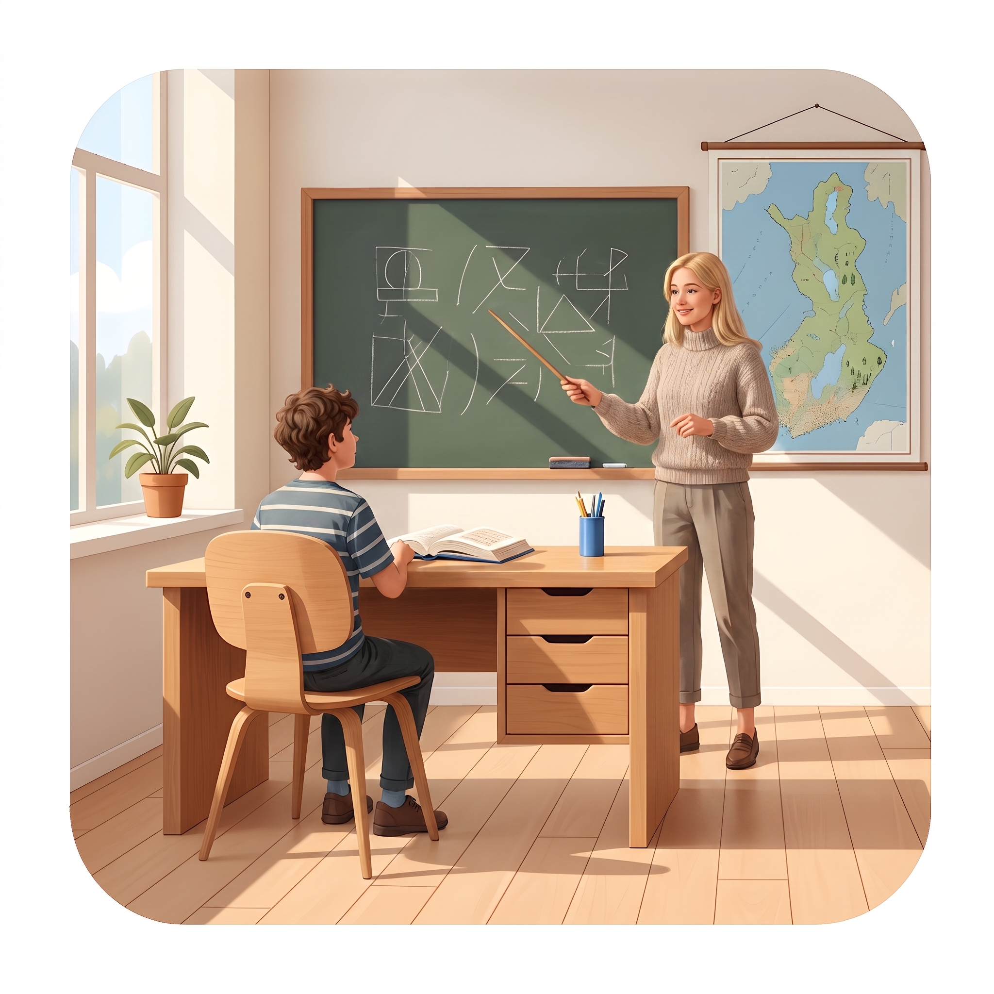 Finnish classroom scene
