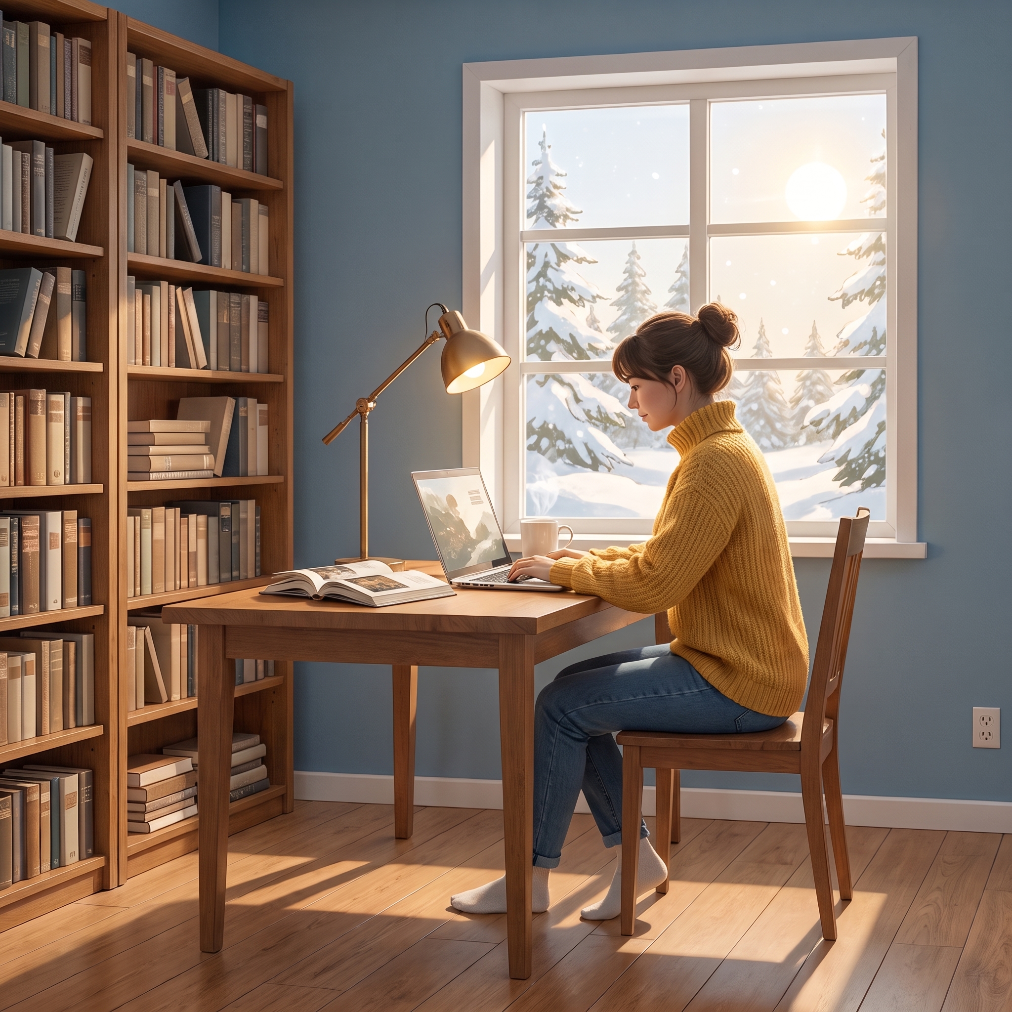 Finnish library scene